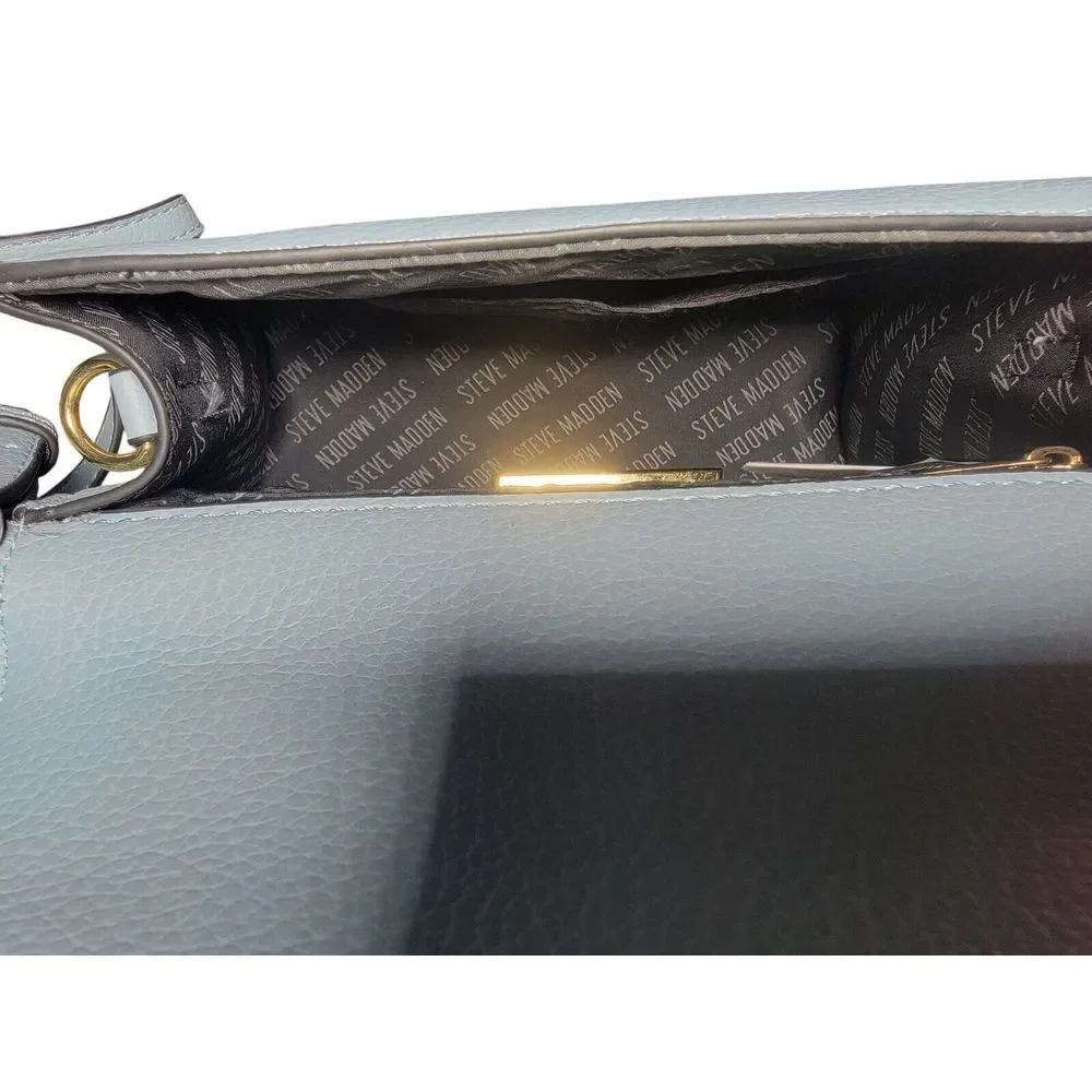 Steve Madden Crossbody Clutch Purse Blue Scarf Detachable Adjustable Strap 8x3x6